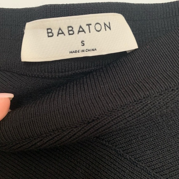 Babaton Nylon Midi Skirt - Picture 2 of 6